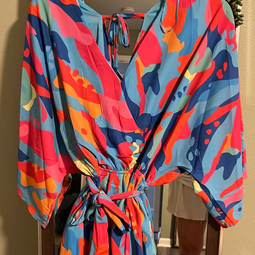 Flying Tomato Blue and Red Romper